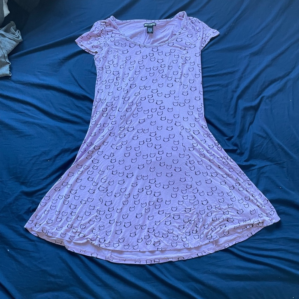 Hot Topic Cat Print Dress